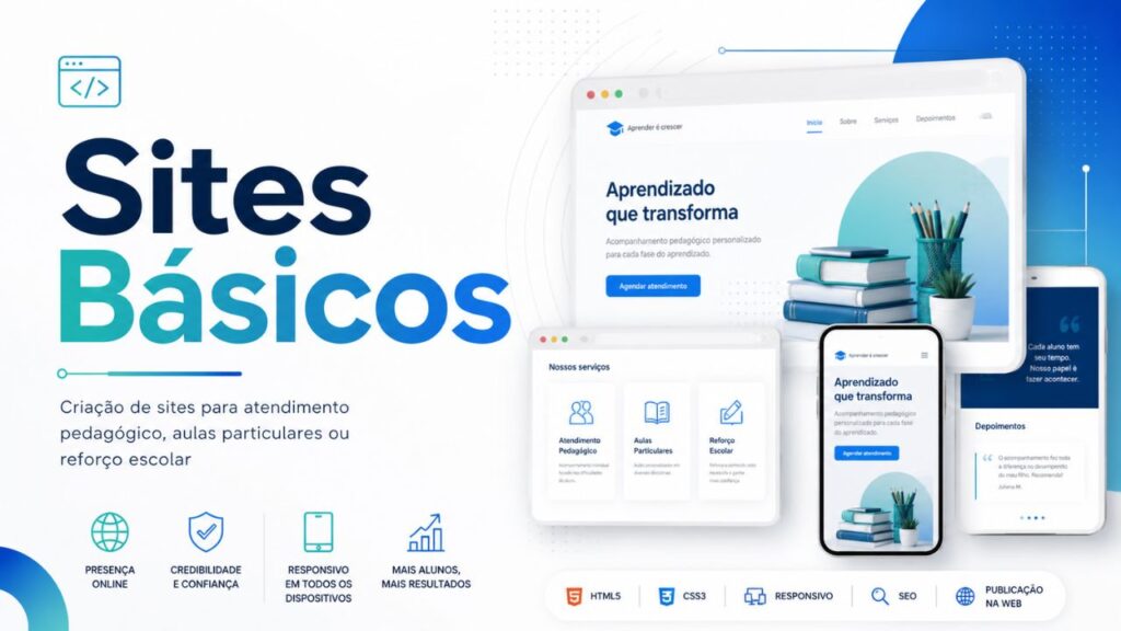 Crie um site simples, bonito e profissional