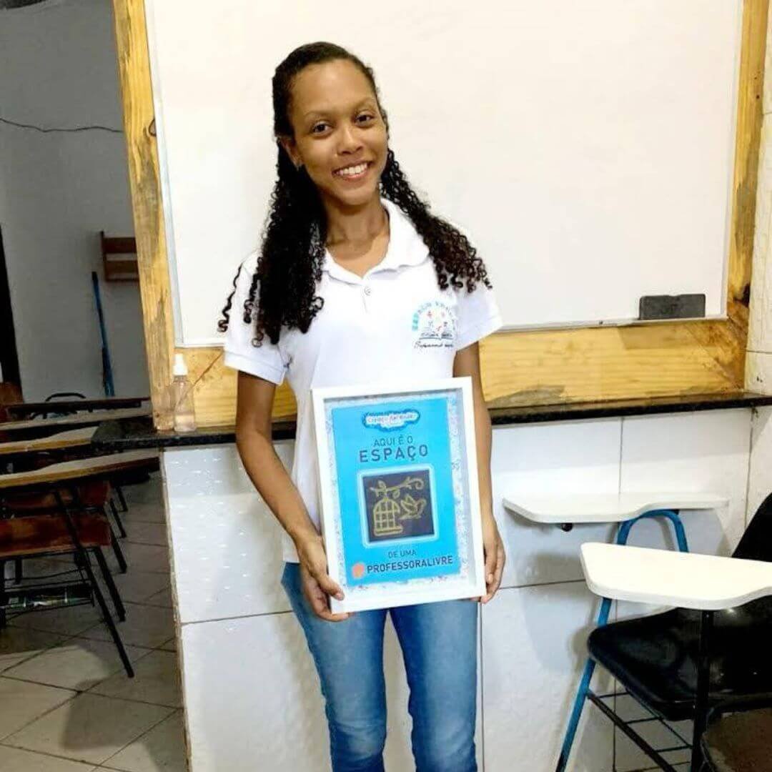 Reconhecimento de aluna FoxEdu